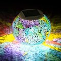 Color Changing Solar Powered Glass Ball Led Garden Lights Outdoor Waterproof