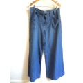 REAL CLOTHING 100% COTTON WIDE LEG HIPPIE JEANS - 14