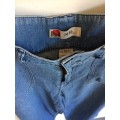 REAL CLOTHING 100% COTTON WIDE LEG HIPPIE JEANS - 14