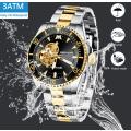 MEGALITH Top Brand Automatic Mechanical Movement High Quality Business Watch