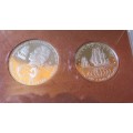 1974 Cook Islands sterling silver proof set 61.2g