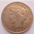1922  Silver USA peace dollar
