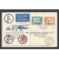 SWA 1931 Special airmail cover Windhoek - Kimberley - Paris - Scarce!