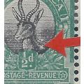 Union of SA 1926 12d Pretoria Printing with Burnt Back Constant Variety - MM