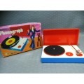 Vintage Phonograph Record Player in original box (Working)