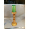 Solid oak wood candle stand 400mm high