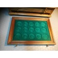 Breathtaking!!! Solid wood coin collectors diplay case (coins not included)