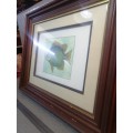Very Beautiful Solid Wood Framed Fish Drawing