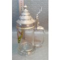 Magnificent Large West German Glass Beer Stein