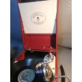Awe inspiring!! Stunning Antique Gallotone Wonder Gramophone and Record Bundle