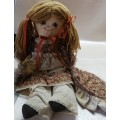 Very beautiful vintage handmade ragdoll - girl