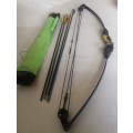 Barnett lil banshee compound bow and arows