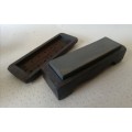 Nice Knife Sharpening Stone In Wooden Box