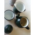 Vintage Green Enamel Tea Set