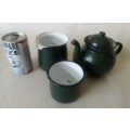 Vintage Green Enamel Tea Set
