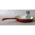 Le Creuset style enameled cast iron pan