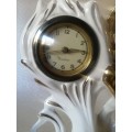 Vintage Walter Windup Ceramic Mantel Clock made in Italy for Restoration