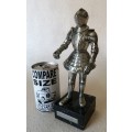 Magnificent Solid Pewter Knight in Armor