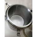 Very Large Vintage Military Stainless Steel Food Hot Box
