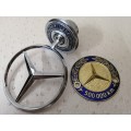 Collectors Dream!!! Stunning Vintage Pair of Mercedes Benz Badges