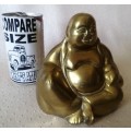 Stunning Vintage Brass Laughing Buddha