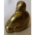 Stunning Vintage Brass Laughing Buddha