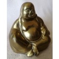 Stunning Vintage Brass Laughing Buddha