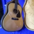 Exquisite!! Rare Hand Finished Vintage Aria OW 35 Acoustic Guitar In Leather bound Case 99% MINT