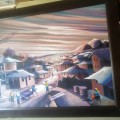 Massive Original Oil on Board Signed by Well Known Africa Artist Innocent Okolocha
