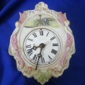 Very Old Antique Porcelain clock for Repairs or Spares