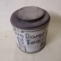 Highly Collectable!! Very Large Vintage Five Roses Tea Tin