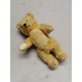 VINTAGE GOLDEN MOHAIR ARK BEAR COMPLETELY STUFFED WITH STRAW - 240MM