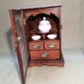 MAGNIFICENT!!! RARE ANTIQUE EDWARDIAN SOLID OAK SMOKERS CABINET