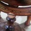 Stunning Wood AND Metal Table Top Zodiac Globe