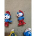 GROUP OF HIGHLY COLLECTABLE VINTAGE SMURFS - NO 4 OF 5 LOTS ON AUCTION