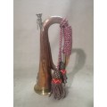 Beautiful antique trumpet of the Western Australian University Regiment