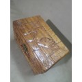 BEAUTIFUL BIG CARVED WOODEN CHEST JEWELRY BOX