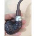 EXQUISITE ORIGINAL VINTAGE K&P PETERSON RUSTIC STERLING SILVER PIPE - 1 OF 2 ON AUCTION