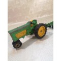 Vintage 1976 Hubley / Gabreil `Mighty-Metal Farm Tractor and plow` No. 26153 - RARE!