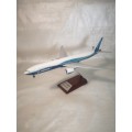 VERY LARGE BOEING 777-300 ER RESIN AIRCRAFT 1/200 ON DISPLAY STAND