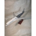VERY LARGE AIRBUS A350 RESIN AIRCRAFT 1/142 ON DISPLAY STAND