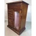 Large Vintage Solid Wood Jewelry Armoire 2 of 2
