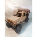 VERY LARGE STEEL LAND CRUISER WITH CANOPY - RUSTED WITH A LOT OF PATINA