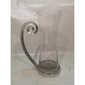 Flawless Stunning Glass & Metal Martini Cocktail Pitcher