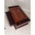 STUNNING WOODEN STATIONARY BOX WITH ALOT OF COMPARTMENTS