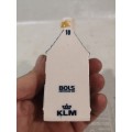 KLM Airlines Blue Delft Ceramic House No 10 By BOLS