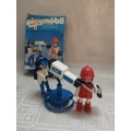 Vintage 1980`s Playmobil 3571 - TV Cameraman and Reporter with Box
