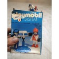 Vintage 1980`s Playmobil 3571 - TV Cameraman and Reporter with Box
