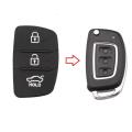 Hyundai Kia 2 or 3 Buttons Flip Car Remote Key Rubber Pad