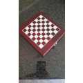 Corporate gift 2 in 1 set - Chess board with Wine set